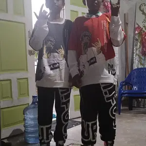 SETELAN AUTHEFOR - satu set baju + jogger Panjang Sweater Celana Polos Setelan