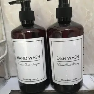 BOTOL AMBER 500 ML WARNA COKLAT AMBER AESTHETIK FREE STIKER ANTI AIR