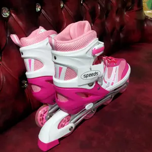 SPEEDS Sepatu Roda Anak Remaja Full Karet PU Roda Nyala Olahraga Outdoor 003-1000