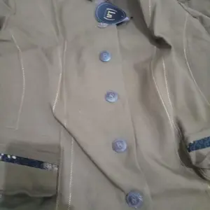 Setelan Jas Wanita Blazer Model Batik Kerah Sanghai Khaki Tua Seragam Guru Baju PNS & Pemda - 5002 Setelan Celana