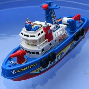 Fire Jet Speed Boat Perahu Kapal Laut Pemadam Kebakaran Baterai Mainan Anak Kado