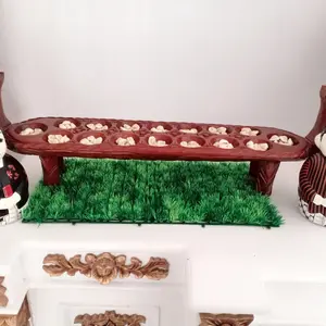 Congklak Kayu Mahoni / Pilih pengiriman via cargo / Dakon / Free biji Kerang premium