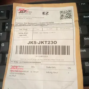 KALUNG TITANIUM LIONTIN INISIAL HURUF Perempuan Laki-laki Ulang tahun Mutiara