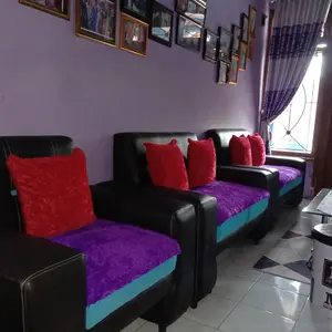 5pcs sarung bantal sofa 40x40 bulu rasfur lembut Kain Resleting