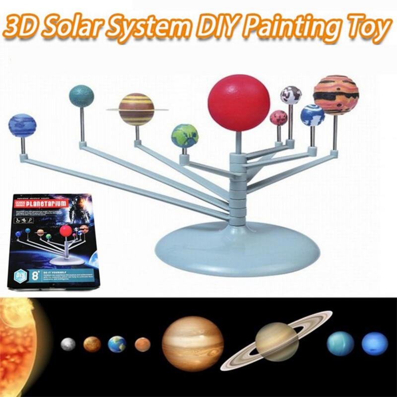 (COD)DIY Assemble Planetary Models Solar System Model Toys Nine ...