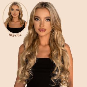 Selena 20 Inch Synthetic One Piece Curly Clip In Hair Extensions
