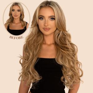 Lena 3 Weft Curly 22 Inch Synthetic Clip In Hair Extensions