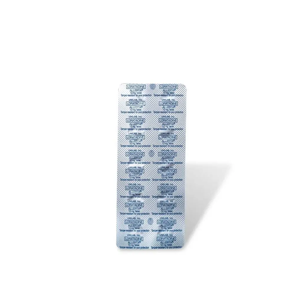 Allerta 50 Tablets 10mg Loratadine (For Non-Drowsy Allergy Relief ...