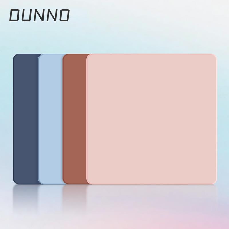  Tấm lót chuột bằng da PU màu Trơn không thấm nước chống trượt thích hợp để chơi game đồ dùng học tập phụ kiện văn phòng bộ bàn làm việc 21 * 25cm 