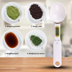 SATZIG 1/2PCS Digital Kitchen Scale LCD Digital Measuring Weight Food Flour Spoon Household Plastic Utensils