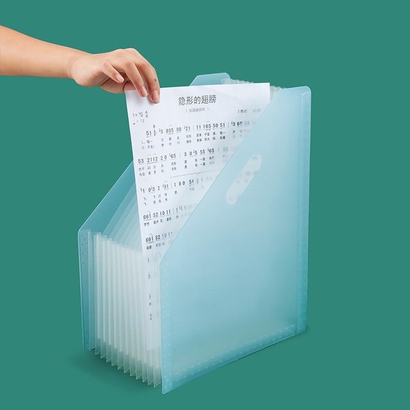 A4 Standing Slanted Expandable File Holder Organizer 13 Pocket ...