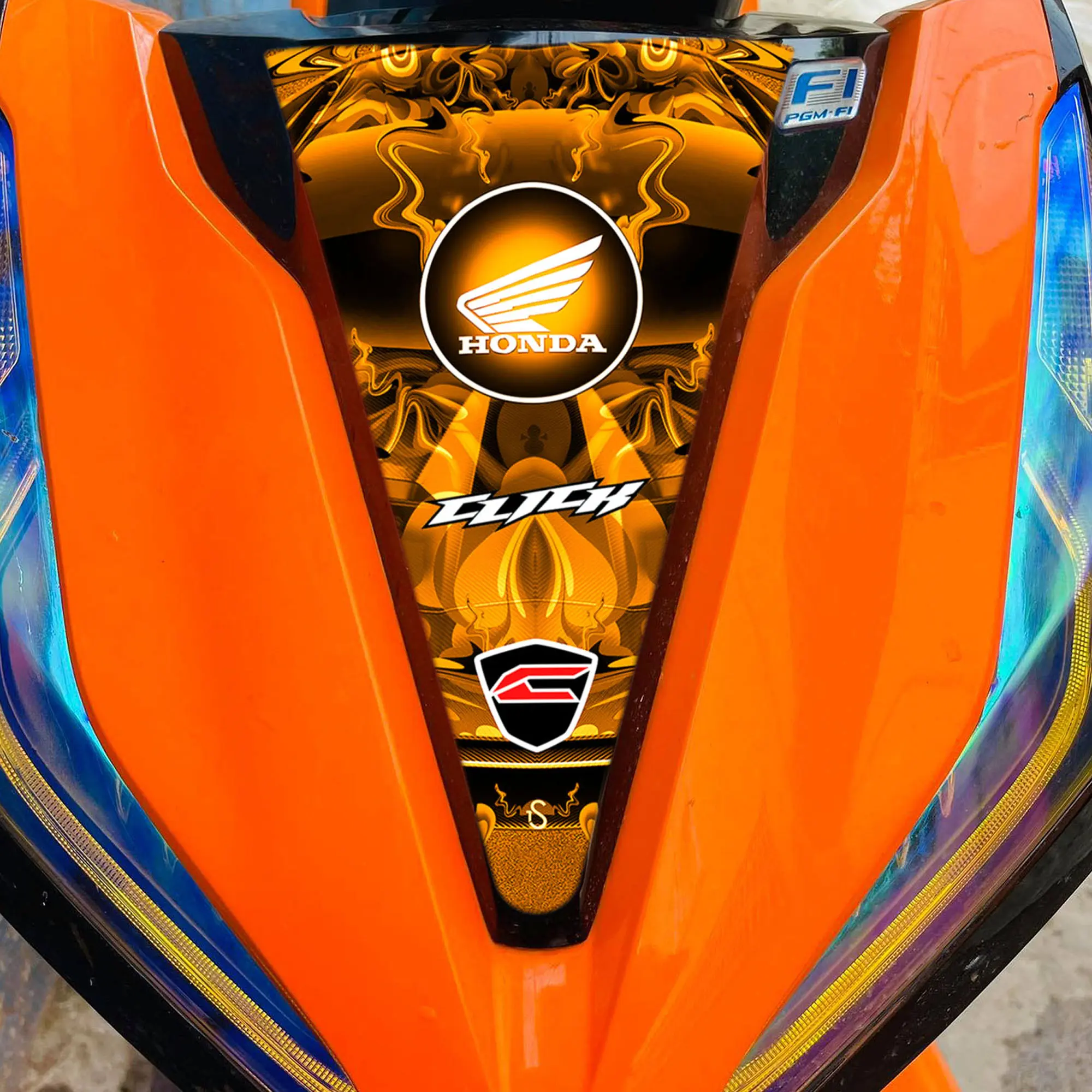 HONDA CLICK V2 FRONT COVER STICKER HONDA CLICK LOGO - TikTok Shop ...