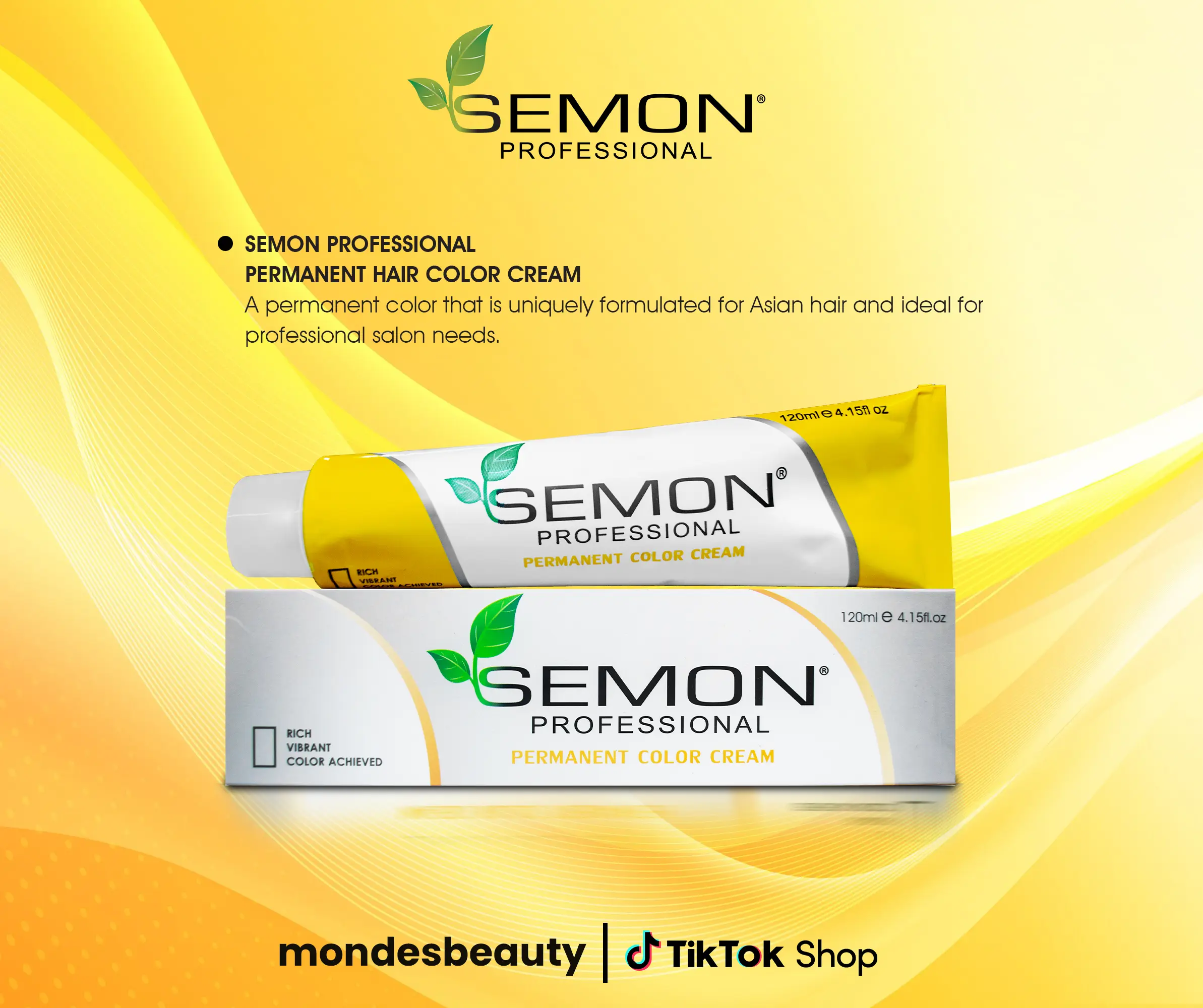 Semon Professional permanent Hair Color Cream - A permanent color that ...
