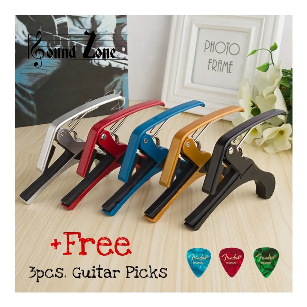 Acoustic Classic Guitar Capo B- 4 Quick Change Clamp Key - with 3 free ...