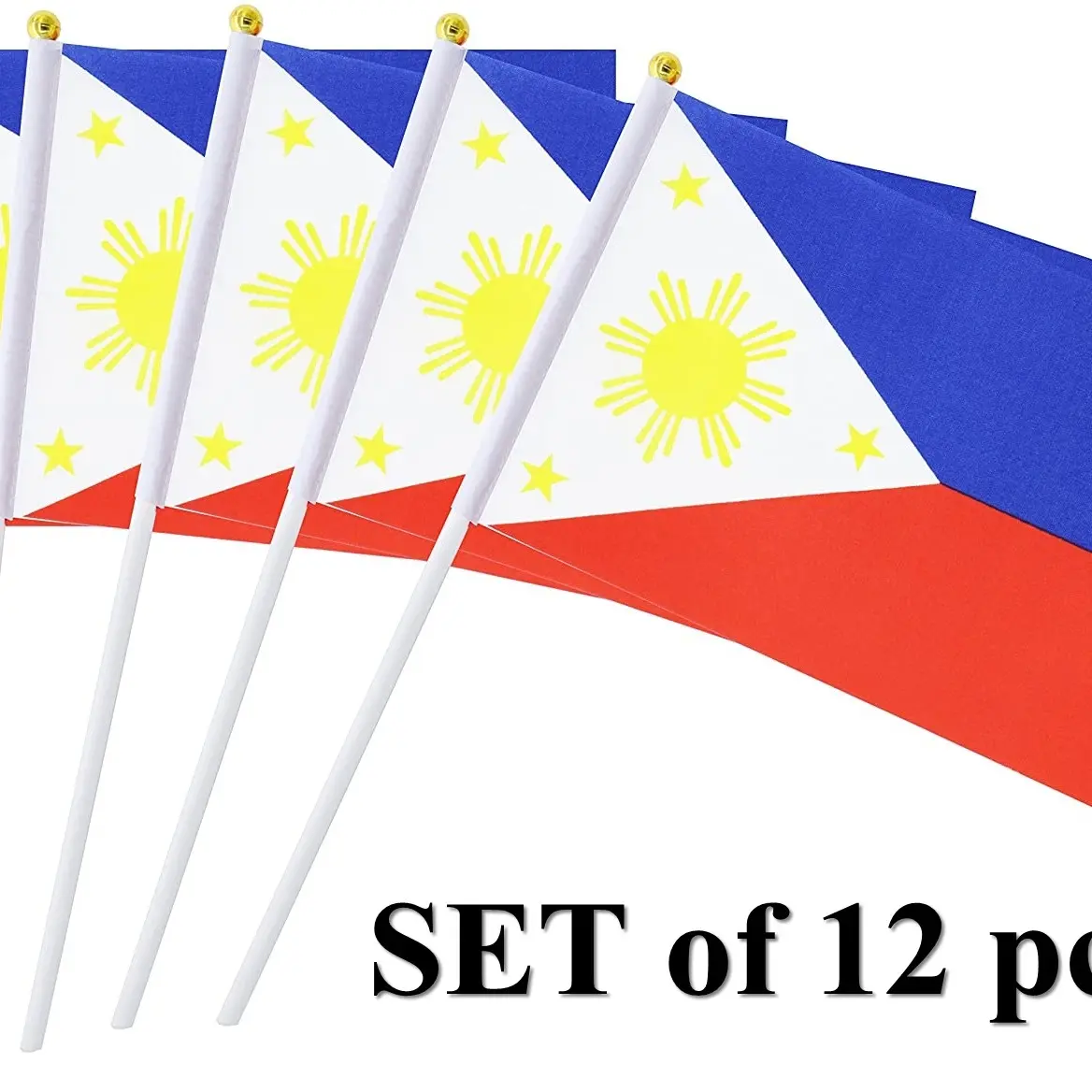 Philippine Flaglet with Plastic Stick Phil Flaglets SET of 12PCS or ...